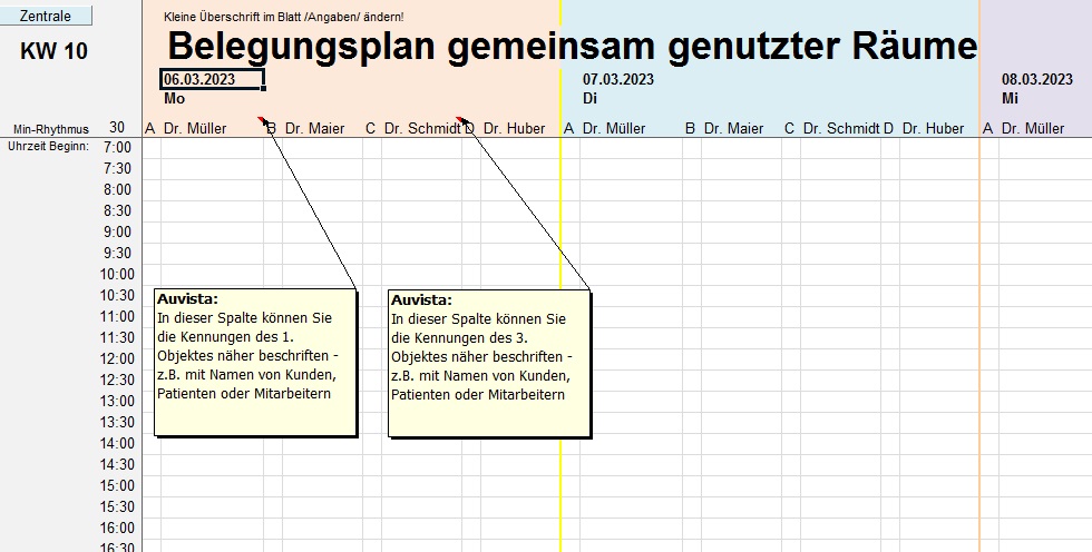 Kalender 2025 ,Excel2021, Zeitplaner, Auvista