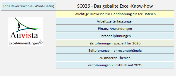 Geschickte Navigation fr SC026 - Das geballte Excel Know-how