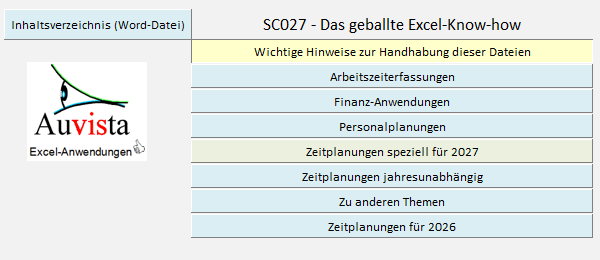 Geschickte Navigation f�r SC027 - Das geballte Excel Know-how