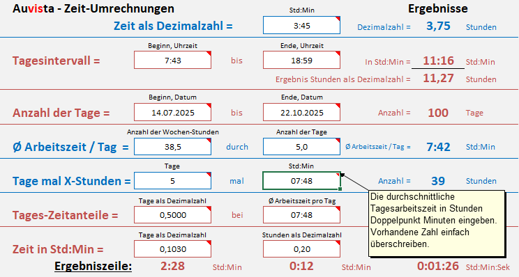 Kostenlos laden - Zeitformate umrechnen lassen aus SC026